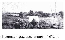 Полевая радиостанция. 1913 г.