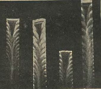 Вид искры во вращающихся зеркалах, полученный в эксперименте В. Феддерсена, для подтверждения колебательного характера искрового разряда. 1862 г.