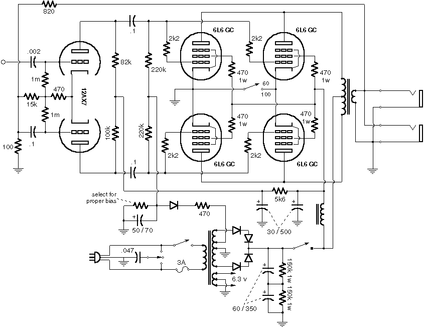 Оконечный УНЧ 100W