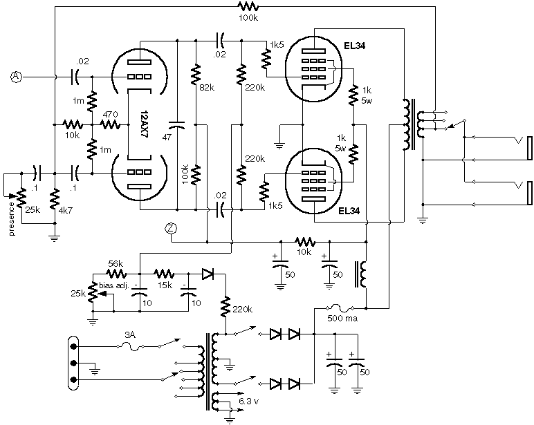 Оконечный УНЧ 50W