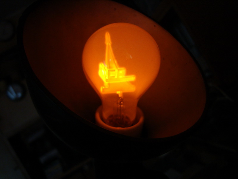 неоновая лампа, изготовленная в СССР, ориентировочно в 80-х, в честь юбилея полёта Юрия Гагарина