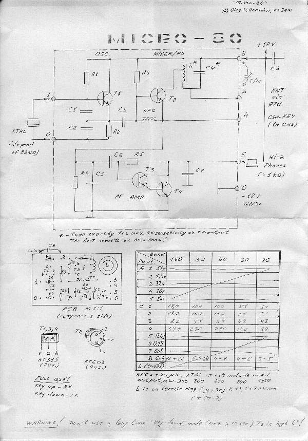 QRP трансивер "Микро-80"