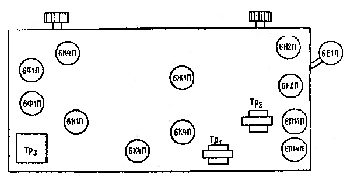 Расположение ламп и деталей радиолы "Эстония-3".