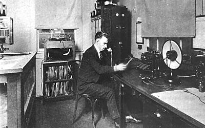 Студия американской радиостанции, 1923.