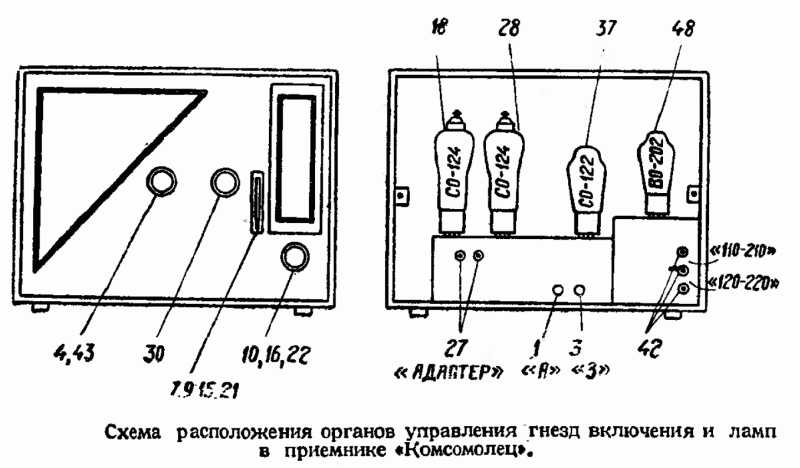 Радиоприёмник "Комсомолец"