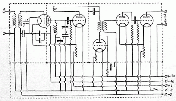 Принципиальная схема радиоприемника "КУБ-4"
