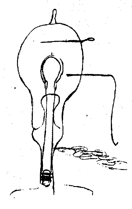 Рис. 2. Эскиз-задание Т. Эдисона для эксперимента №1. 13 февраля 1660 г.